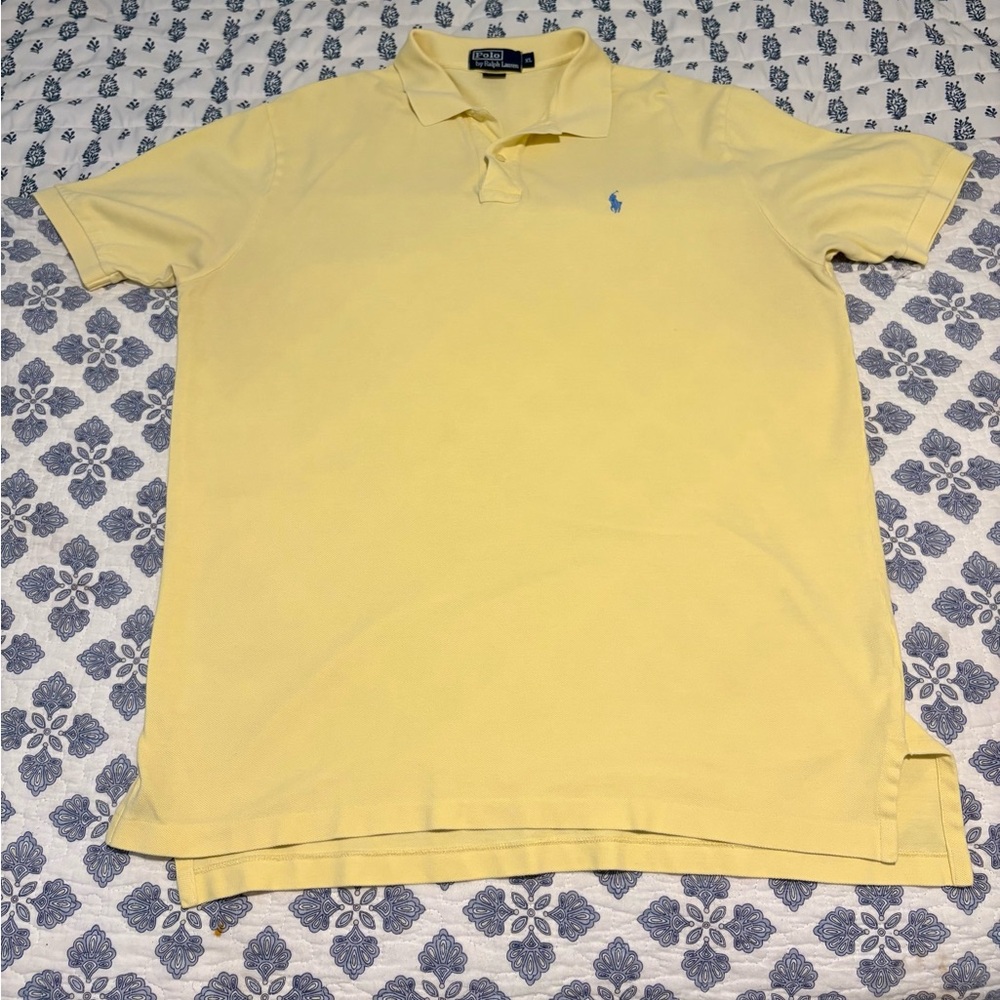 Polo by Ralph Lauren Men's Yellow Polo Shirt